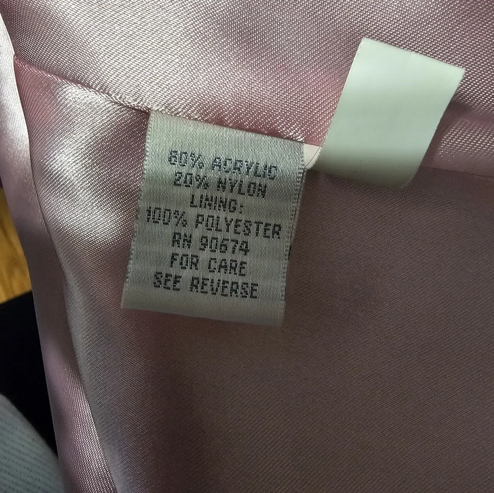 Mark, Fore & Strike vintage looking black & pink tweed jacket blazer​ - Picture 5 of 12